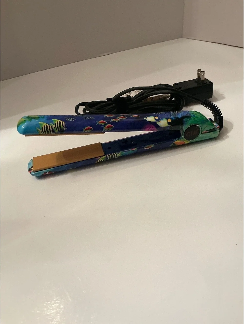 CHI hair care system 1” flat iron straightener tropical fish coral print